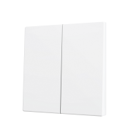 Zennio ZS70CSOFT22MW ZS70, Накладка для кнопки Double KNX Soft 70x70 мм, Наклон вниз, Матовый белый