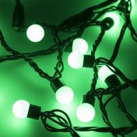 Arlight 025581 Светодиодная гирлянда ARD-BALL-CLASSIC-D17.5-10000-BLACK-100LED GREEN (230V, 7W) (Ardecoled, IP65)