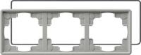 Gira 0253 42 Установочная рамка Gira S-Color с уплотнением Серый