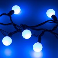 Arlight 025629 Светодиодная гирлянда ARD-BALL-CLASSIC-D23-20000-BLACK-160LED BLUE (230V, 7W) (Ardecoled, IP65)