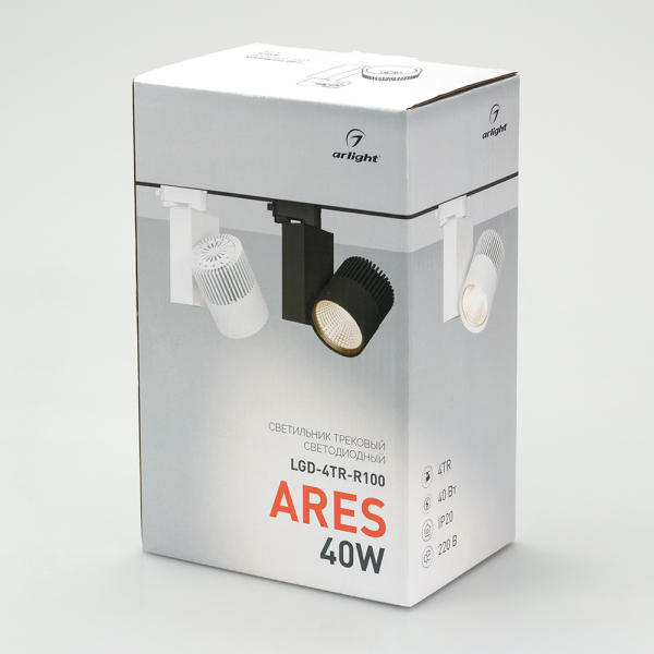 Оборудование Arlight 026376 Светильник LGD-ARES-4TR-R100-40W White6000 (WH, 24 deg) (ARL, IP20 Металл, 3 года) по выгодной цене. Купить в Москве со скидкой.