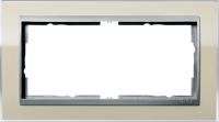 Gira 1002 776 Установочная рамка Gira Event Clear Песочный с промежуточной рамкой цвета "алюминий"