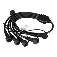 Arlight 031791 Коннектор питания ARD-CLASSIC-SYNC-RGB Black (230V, 5 ports) (Ardecoled, Закрытый)