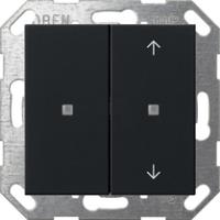 Gira 5175005 Кнопочный выключатель KNX, клавиша двойн., без надписи / с символами стрелокSystem 55