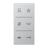 Jung SI V6 AL DC Накладка с символами видео