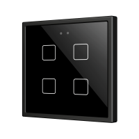 Zennio ZVIFR70X4A Выключатель сенсорный KNX Flat RGB 70 X4, 4 кнопки, 70x70, антрацит