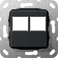 Gira 5629 10 Накладка для Modular Jack 2-местн. для гнезд LexCom