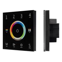 Arlight 028322 Панель Sens SMART-P67-MULTI Black (230V, 4 зоны, 2.4G) (Arlight, IP20 Пластик, 5 лет)