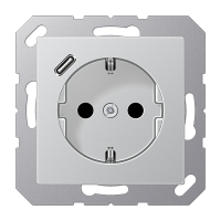 Jung A 1520-18 C AL Розетка SCHUKO® с USB-интерфейсом