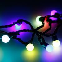 Arlight 025586 Светодиодная гирлянда ARD-BALL-PRO-D17.5-10000-BLACK-100LED RGB (230V, 7W) (Ardecoled, IP65)