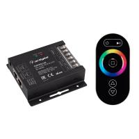Arlight 027157 Контроллер ARL-OVAL-RGB Black (12-24V, 3x10A, ПДУ Овал, RF, RJ45) (Arlight, IP20 Металл, 3 года)