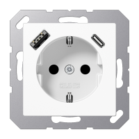 Jung A 1520-15 CA WW Розетка SCHUKO® с USB-интерфейсом