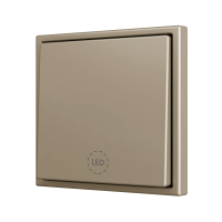 Zennio ZS701PB1CC ZS70, Простая мягкая кнопка для 1 бинарного входа 70x70 мм – Шампанское – На заказ
