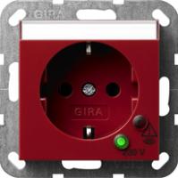 Gira 0451 02 Розетка SCHUKO 16 A 250 В~ с защитой от перенапряжения и полем для надписи
