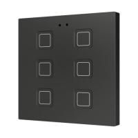 Zennio ZVIT6A Tecla 6. PC-ABS Емкостная кнопка - 6 кнопок - Антрацит
