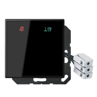 Jung LS CU KO6 M 24 SW Накладка (стекло) для внешнего DND-модуля с LED-лампами, 24 В