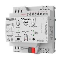 Zennio Многофункциональное устройство с блоком питания, интерфейсом KNX-IP, 4 выходами, 6 входами и логическим модулем ALLinBOX 46 ZPR46