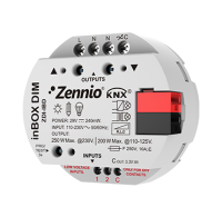 Zennio InBOX DIM/Диммер KNX универсальный (RLC, LED, CFL), 1-канальный, 2 входа ZDI-IBD