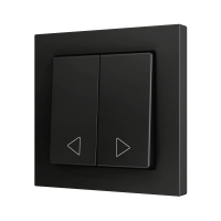 Zennio ZS552PB2AC ZS55, Двойная мягкая кнопка для 2 бинарных входов 55x55 мм – цвет антрацит – на заказ