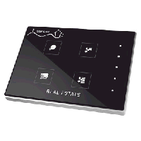 Zennio Выключатель сенсорный KNX Touch-MyDesign Plus, 4-кнопочный, цвет: Цвет на выбор ZVI-TMDP4