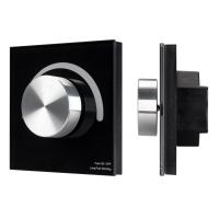 Arlight 028109 Панель SMART-P37-DIM-IN Black (230V, 1.2A, TRIAC, Rotary, 2.4G) (Arlight, IP20 Пластик, 5 лет)