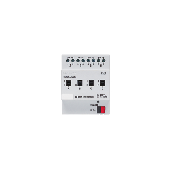 Оборудование Esylux EC10430282 Исполнительные элементы CU-DIN R 4-CH 16A KNX по выгодной цене. Купить в Москве со скидкой.