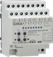 Gira 1039 00 Исполнительное устройство жалюзи KNX 4-местн. AC 230 В/DC 12 - 48 В с ручным управлением