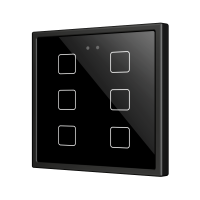Zennio ZVIFR70X6A Выключатель сенсорный KNX Flat RGB 70 X6, 6 кнопок, 70x70, антрацит