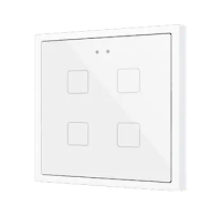 Zennio ZVIF70X4W Flat 70х4. PC-ABS Емкостная кнопка 70x70 - 4 кнопки - Белый (рамка ZS70 не входит в комплект)