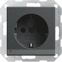 Gira 1170 28 Розетка SCHUKO 16 A 250 В~ со светодиодной подсветкой для ориентации, с затвором (shutter) и символом