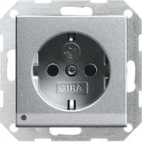 Gira 1170 26 Розетка SCHUKO 16 A 250 В~ со светодиодной подсветкой для ориентации, с затвором (shutter) и символом