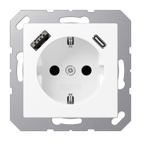 Jung A 1520-15 CA WWM Розетка SCHUKO® с USB-интерфейсом