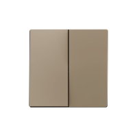 Zennio 830001904 ZS55. Заглушка для двойного выключателя 55x55 мм - шампань