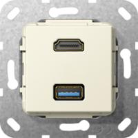 Gira 567901 Вставка HDMI и USB 3.0 тип AРазветвительный кабель