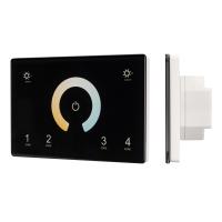 Arlight 028401 Панель Sens SMART-P81-MIX Black (230V, 4 зоны, 2.4G) (Arlight, IP20 Пластик, 5 лет)