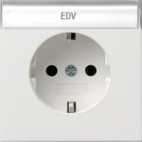 Gira 0457 112 Розетка SCHUKO 16 A 250 В~ с полем для надписи