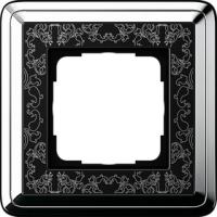 Gira 0211 682 Установочная рамка Gira ClassiX Art Хром-черный