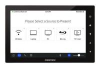 Crestron TSW-1060-NC-B-S 10,1-дюймовый сенсорный экран без камеры и микрофона, гладкий черный