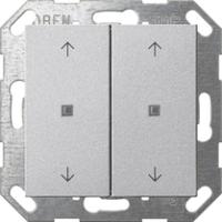 Gira 5174 26 Кнопочный выключатель KNX, клавиша, 2-местн. с символами стрелок
