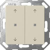 Gira 5174 01 Кнопочный выключатель KNX, клавиша, 2-местн. с символами стрелок