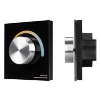 Arlight 033762 Панель SMART-P20-MIX-G-IN Black (12-24V, 4x3A, Rotary, 2.4G) (Arlight, IP20 Пластик, 5 лет)