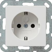 Gira 2755 27 Розетка SCHUKO 16 A 250 В~ с затвором (shutter) и символом , без распорочных захватов