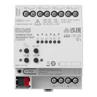 Jung 23006 1S R KNX актуатор коммутирующий 6 групп KNX актуатор жалюзи 3 группы