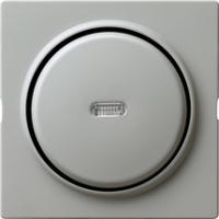 Gira 013642 Кнопочный контрольный выключатель 10 AX 250 В~ с накладкой и клавишейУниверсальный выключатель/перекрестный переключатель