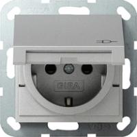 Gira 0414 26 Розетка SCHUKO 16 A 250 В~ с откидной крышкой, с затвором (shutter) и символом