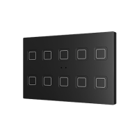 Zennio Выключатель сенсорный KNX Tecla XL X10,  10-кнопочный,  PC-ABS пластик, цвет: черный ZVITXLX10A