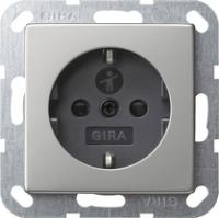 Gira 0453600 Розетка с заземляющими контактами 16 A, 250 В~ c shutterШтыревые клеммы