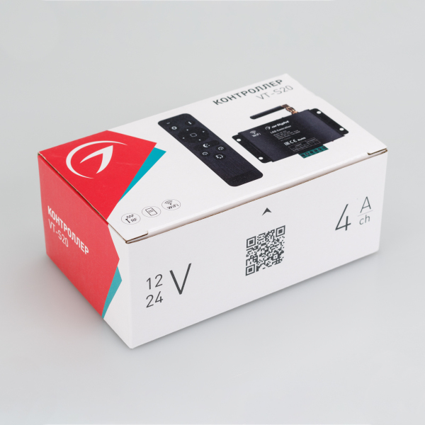 Оборудование Arlight 023325 Контроллер VT-S20-3x4A WiFi (12-24V, ПДУ Стик 12кн, RF) (ARL, IP20 Металл, 3 года) по выгодной цене. Купить в Москве со скидкой.