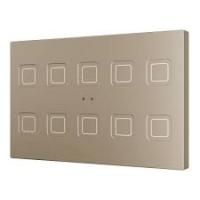 Zennio ZVITXLX10C Tecla XL X10. PC-ABS Емкостная кнопка - 10 кнопок - ,цвет: шампанское