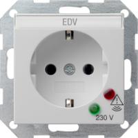 Gira 0451 015 Розетка SCHUKO 16 A 250 В~ с защитой от перенапряжения и полем для надписи